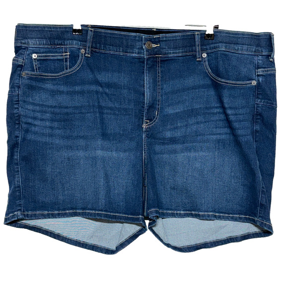 Torrid Shorts Womens 28 Blue Denim Jean Jorts Bombshell Short Actual 48X5 NWT - Picture 1 of 7
